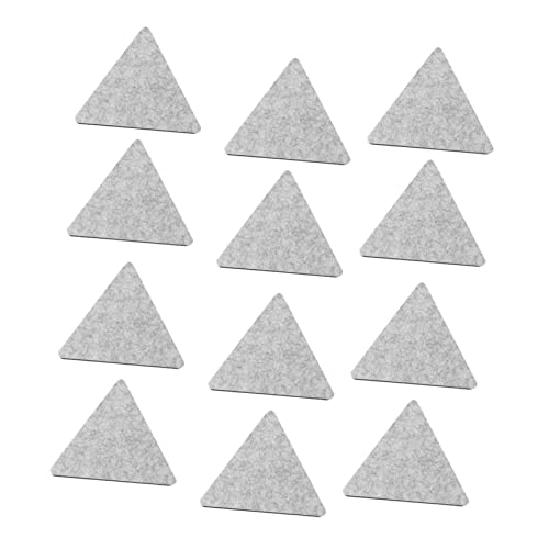 Pack de 12 paneles acústicos triangulares de fieltro con adhesivo para insonorización miniatura 1
