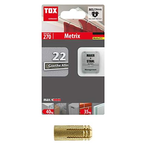 Cheville à expansion laiton Metrix Cover