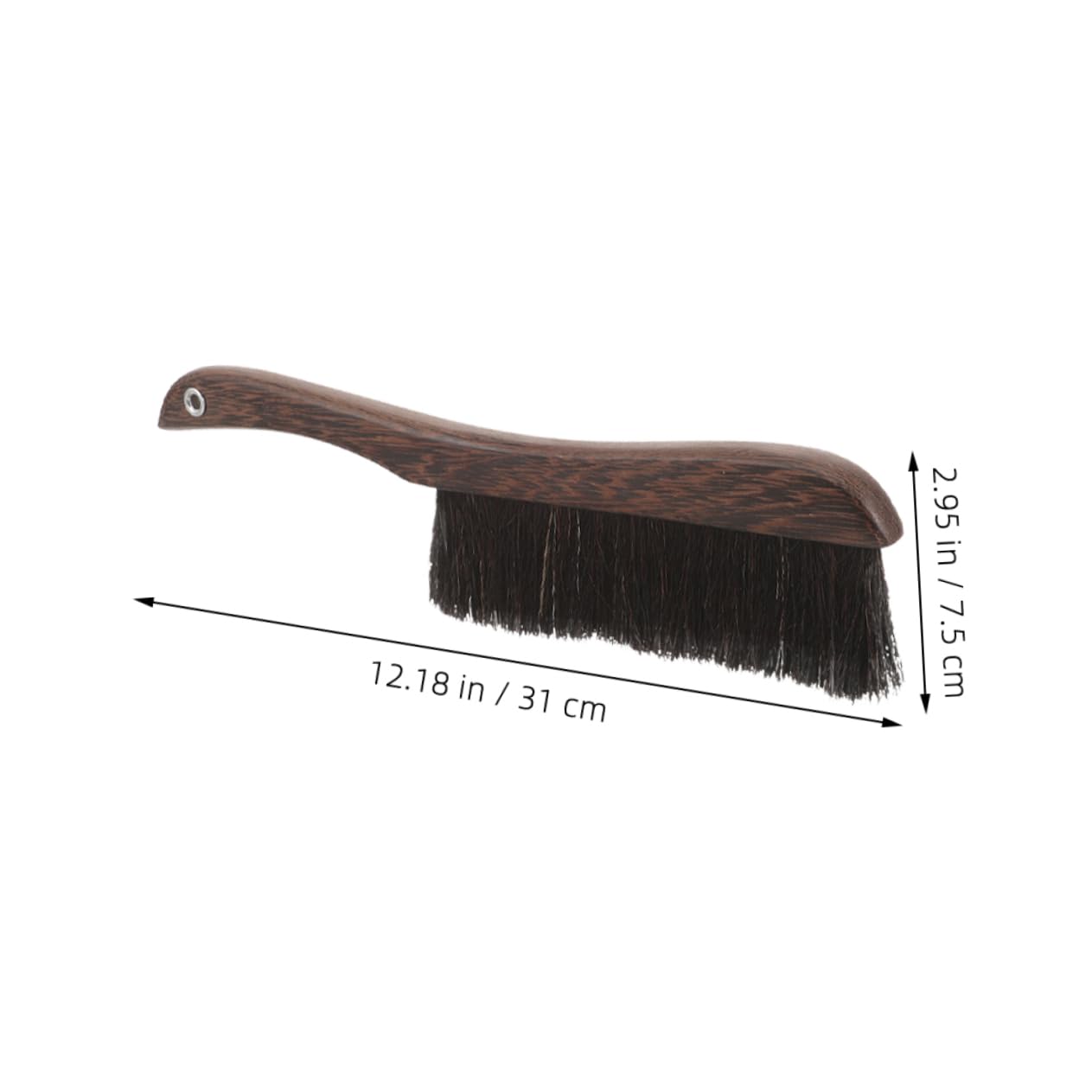 Ciieeo Horsehair Instrument Brush Wooden Handle Brush Keyboard Cleaning Soft Bristles Essential Office Home Cleaning