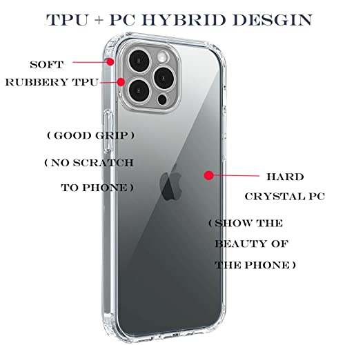 Unov Compatible With Iphone 11 Pro Case Clear Bumper Hybrid Protective Anti Yellowing Shockproof Non Slip Slim Fit (Crystal Clear) #TOP5