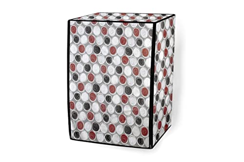 Image of Stylista Washing Machine Cover Compatible for Bosch 8 kg Front Load WAT24463IN Abstract Pattern Mgrey
