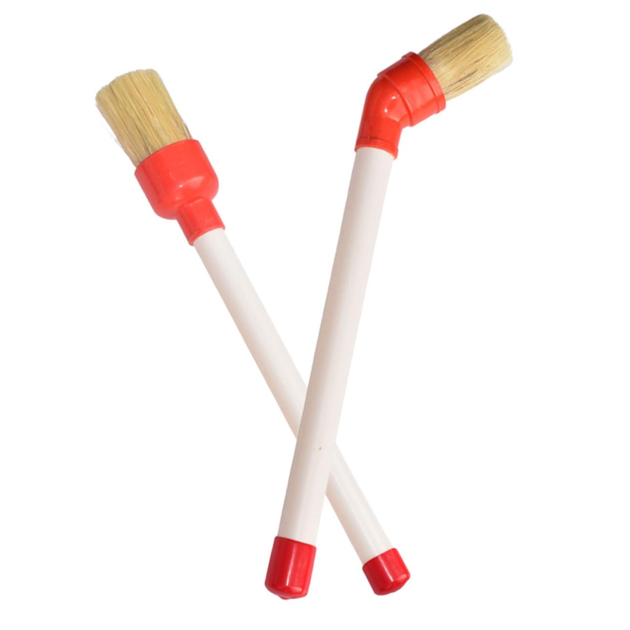 Alipis 5 Set Pennello per per Pneumatici Dettaglio Auto Spazzola per Ruote Spazzola per La Pulizia Spazzola Lavaruote Puscello delle Ruote di Legno 2 Pezzi*5