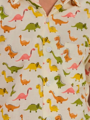 Image of Trampoline Boys Shirt and Shorts Set | Soft Cotton Summer Outfit for Kids | Printed Shirt with Shorts | Comfortable for Day Events, Birthdays & Family Functions