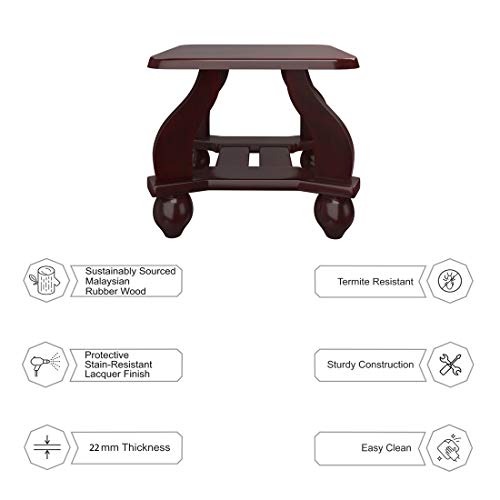 Image of Woodness Togo Mini Coffee Table (Matte, Mahogany)