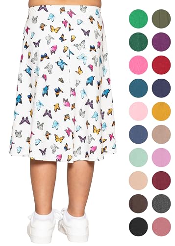Image of STRETCH IS COMFORT Girls Skirts Flowy A Line Knee Length and Ankle Length | Elastic Waist, Kids School Skirt, Girls Maxi Skirt, Black Skirt For Girls, Faldas Para Ninas, Girls Long Skirt, Long skirts