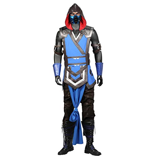 Mortal Kombat 11 Sub-Zero Costume Adults Cosplay Men Halloween Unifrom Suit