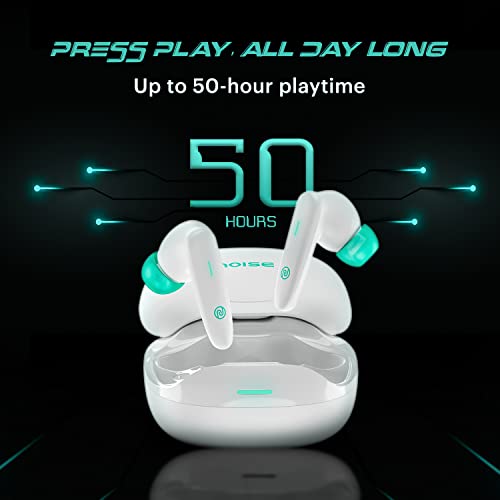 Noise Buds VS402 in-Ear Truly Wireless Earbuds with 50H of Playtime, Low Latency, Quad Mic with ENC, Instacharge(10 min=120 min),10mm Driver, BT v5.3, Breathing LED Lights (Neon White) - Image 5