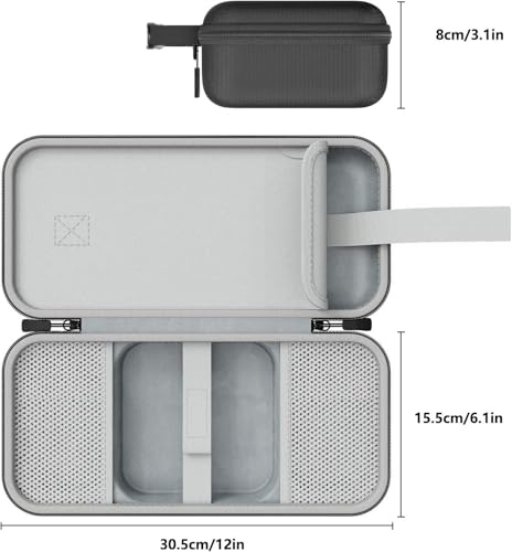 Image of Careflection Portable Hard Shell Travel Carry Case for Apple Mac mini M4 /M4 Pro, Shockproof, Water-Resistant, Black