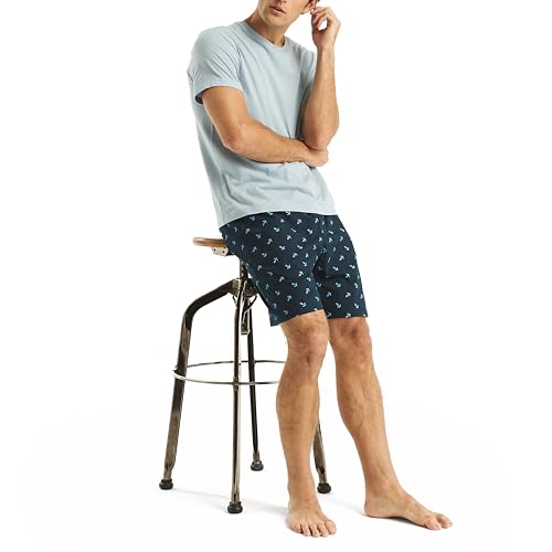 Nautica Men's Sustainably Crafted Printed Poplin Sleep Short3
