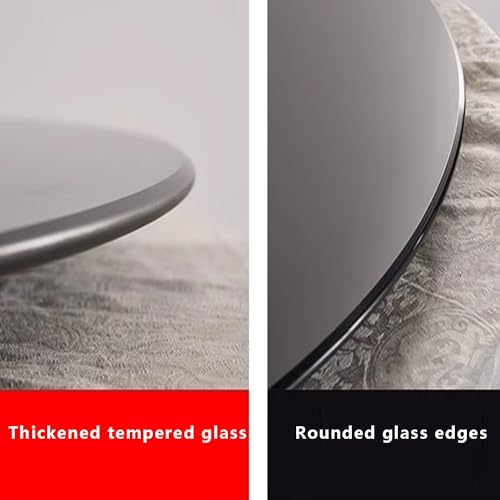 Plaque de service rotative en verre trempé contre le manque d'accessibilité à table - 6