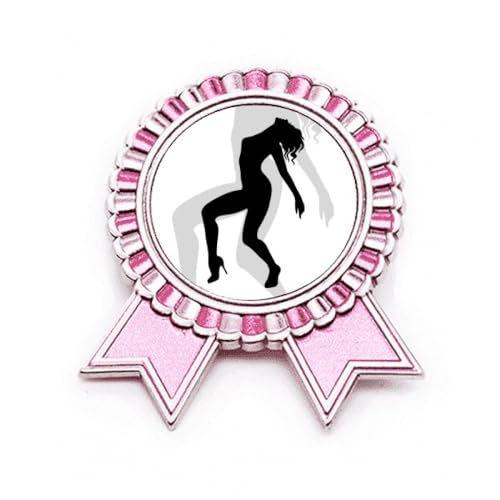 Broche rose Hot Beauty accessoire vêtement femme métal taille M