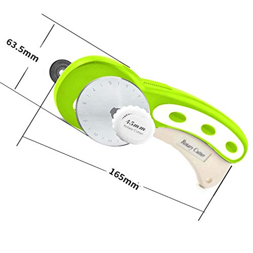image for srcuit 45mm Rotary Cutter for Fabric with Safety Lock Ergonomic Classi