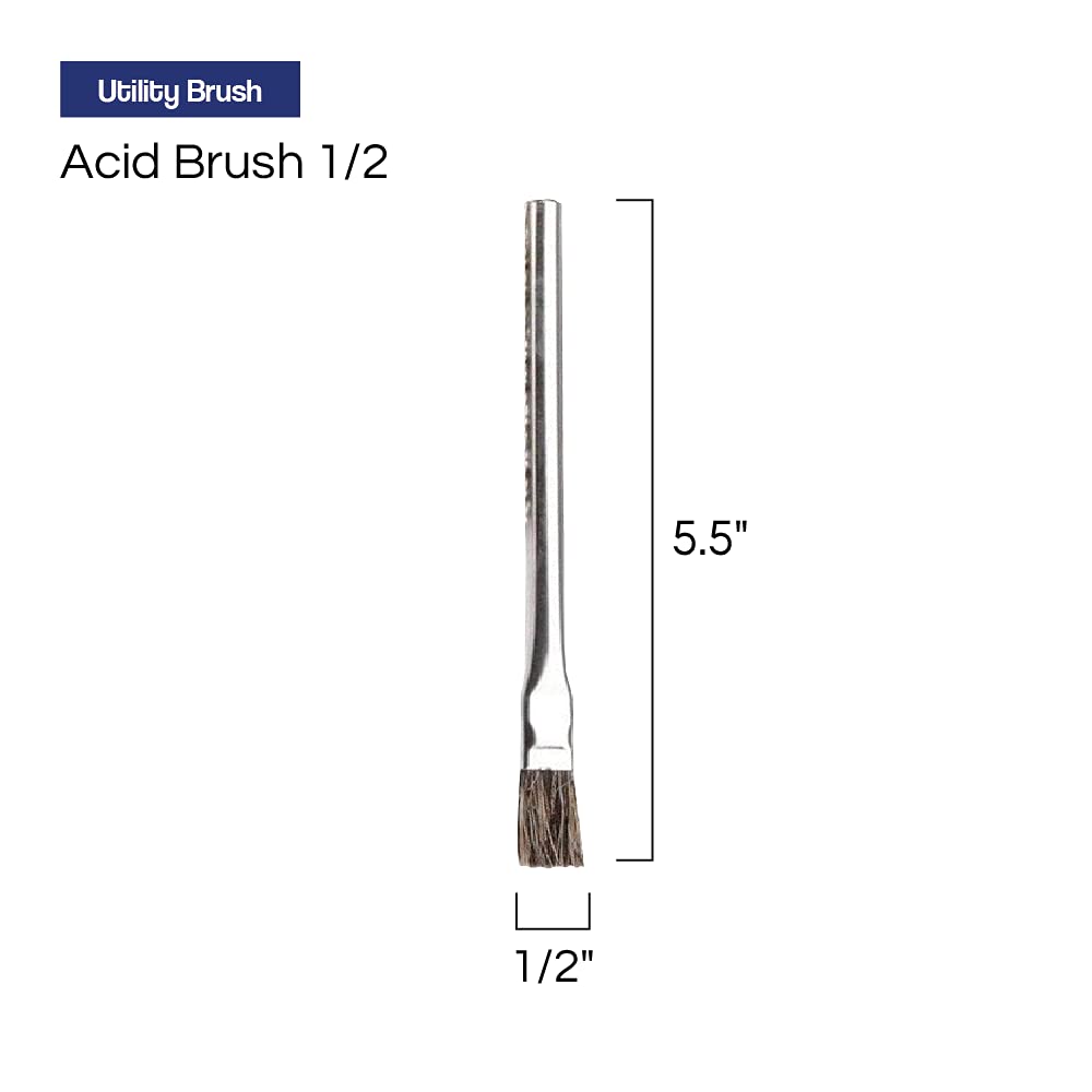 Buy Harbor Freight Tools Horsehair Bristle Acid Shop Brushes, 1/2inch