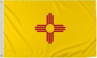 Promopatriot New Mexico State Flag 12"x18" 200D Nylon NM Boat Nautical Flags, Small Yacht Sail Pontoon Boat ATV Bike Truck Motorcycle Banner Brass Grommets Patriotic Outside (NM)