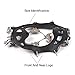 Karlak 32-Tooth Ice Claw Stainless Steel -Slip Shoe Cover Snow -Slip Device -Slip Chain