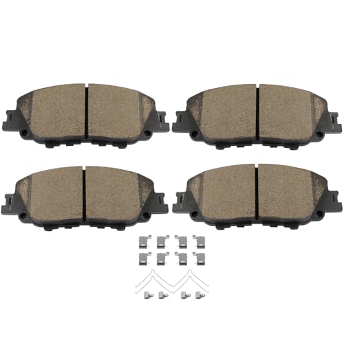 Image of SCITOO D2176-9421 Disc Brake Pads Sets Front Ceramic Brake Pads w /Hardware | For Toyota For Corolla 2019-2025,For Prius 2023-2025,For Prius Prime 2020-2022