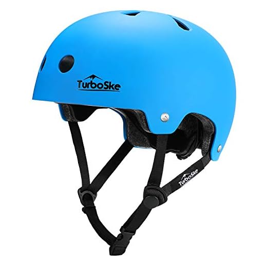 TurboSke Skateboard Helmet, ASTM & CPSC Certified Bike Helmet BMX Helmet Multi-Sport Helmet for Youth Men and Women (S/M, Matte Black)