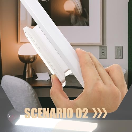 Luz de espejo de maquillaje sin taladro que soluciona baños oscuros 6