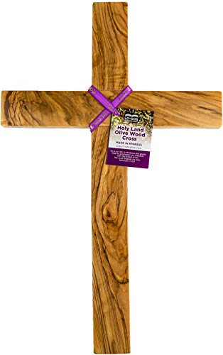 Logos Trading Post Holy Land - Cruz de Madera de Olivo para Pared (45,7 cm)
