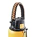 WaterFit Paracord Carrier Strap Cord with Safety Ring and Carabiner for 12-Ounce to 64-Ounce Wide Mouth Water Bottles, Orange/Compass