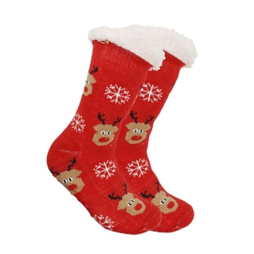 Negro Baile Clásico Calcetines de Navidad para adultos coloridos a rayas para el interior, calcetines de Navidad gruesos y cálidos de forro polar rosa en polvo, e, Talla única