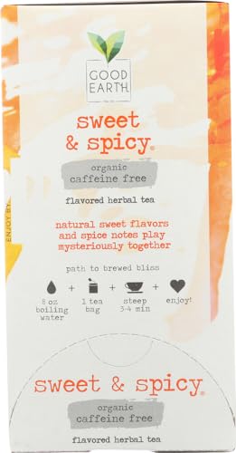 Good Earth Teas Organic Sweet and Spicy Caffeine Free Herbal ,18 Count (Pack of 4) - Image 3