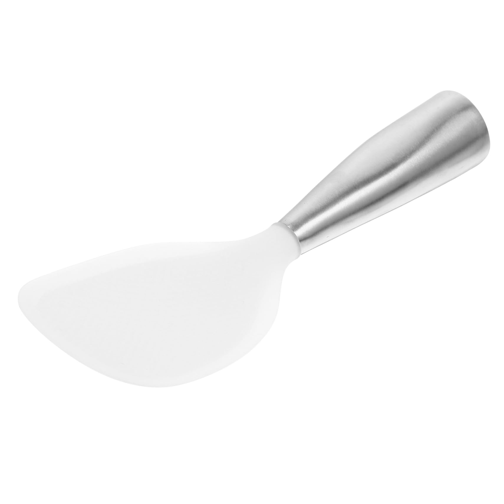 FUNOMOCYA Rice Spoon Spoons Silicone Scoop Rice Scoop Non Stick Scoop Multipurpose Scoop Rice Cooker Spoon Practical Spatula Scoops for Food Nonstick Rice Paddle Food Scoops White