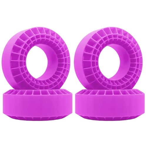 OGRC Silicone Rubber Tire Inserts Foam Fit 1.9 Wheel Tires 1/10 Crawler Accessories (Purple)