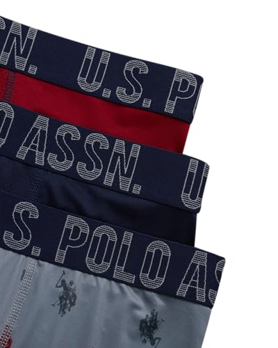 U.S. Polo Assn. Mens Boxer Briefs - 3 Pack Moisture Wicking Performance Mens Underwear Boxers with Contour Pouch (S-XL)3
