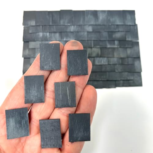 Tuiles miniatures de prestige en styrène ardoise pour toiture de maison de poupées 1/12