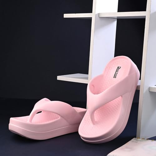 Image of DOCTOR HEALTH SUPER SOFT Women's Thick Sole EVA Flip Flops | Soft Cushioned Cloud Comfort Slippers | Lightweight Anti-Slip Open Toe Casual Sandals for Indoor Outdoor Everyday Wear