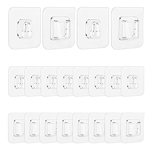 Boniry 10 Pcs Double Sided Adhesive Heavy Duty Metal Hanging Hooks for Heavy Items | Adhesive Hook | Sticky Hooks for Wall