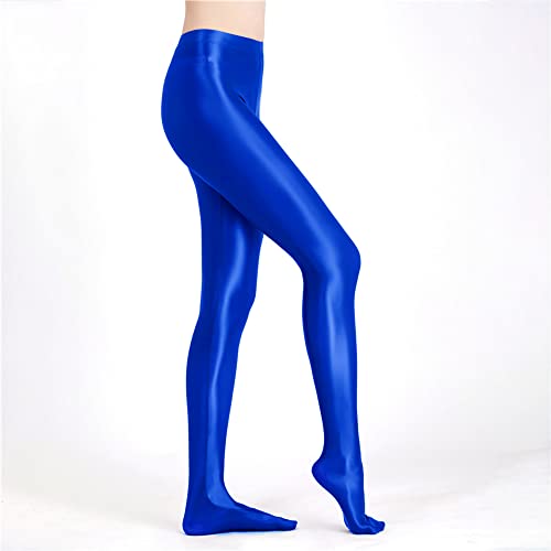 Image of cloudmall Women Sexy Semi Opaque Pantyhose Running Tights Yoga Leggings Oil Shiny Stocking