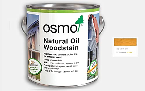 Osmo Natural Oil Woodstain 750ml, Light Oak 732