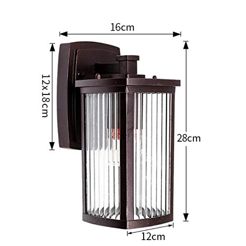 Lanterne de mur d'extérieur anti-pluie applique LED 1-Light durable - 5