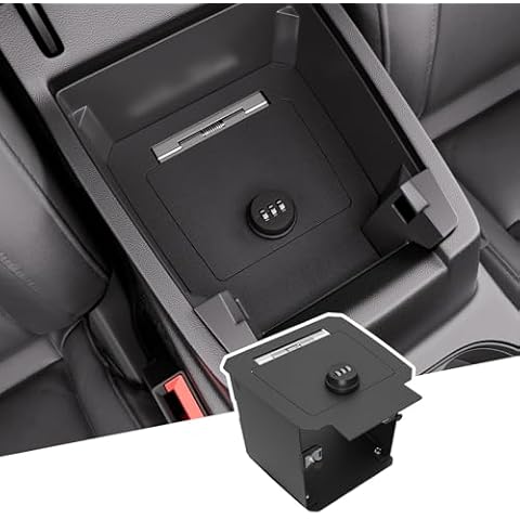 SZYANG Center Console Safe Organizer Compatible with 2023-2026 Chevy Colorado GMC Canyon Lock Box Console Safe Vault Replacement for 2023-2026 Chevy Colorado Accessories Cover