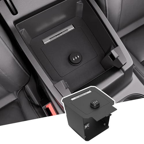 SZYANG Center Console Safe Organizer Compatible with 2023-2026 Chevy Colorado GMC Canyon Lock Box Console Safe Vault Replacement for 2023-2026 Chevy Colorado Accessories