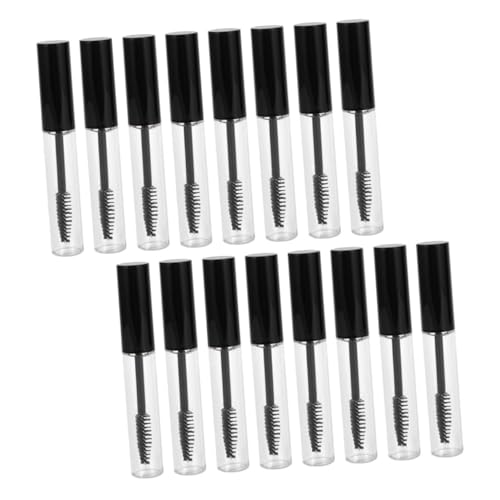 Beaupretty 16個 チューブ ウォーター バスアメニティ用ポンプトラベルボトル ボトル ポータブル ボトル まつげ育毛液容器 プラスチック Black