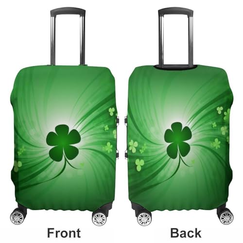 Washable Luggage Case Cover Happy St Patrick's Day Printed Luggage Cover Protector Elastic Suitcase Protector Anti-Scratch Suitcase Cover for Size L (26-28 inches) Luggage3