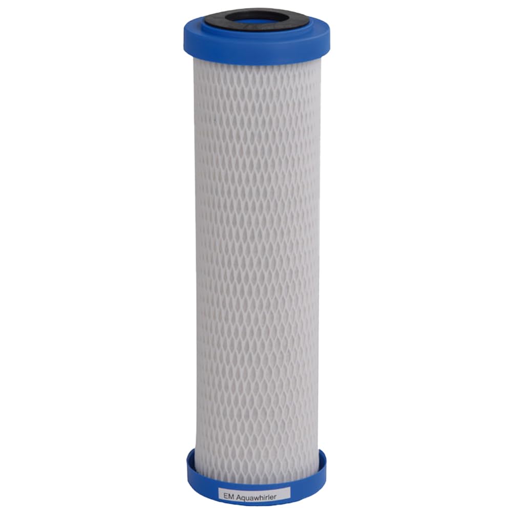 Cartucho de filtro de agua EM Aquawhirler | Unidad de remolino integrada | mejor sabor de agua | compatible con carcasas de filtro Carbonit Sanuno & Vario HP | AquaAvanti | WatPass