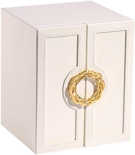 5 Grids Jewellery Drawer Gift Box Organizer Large Capacity PU Leather Earrings Necklaces Jewelry Storage Case(Onecolor)