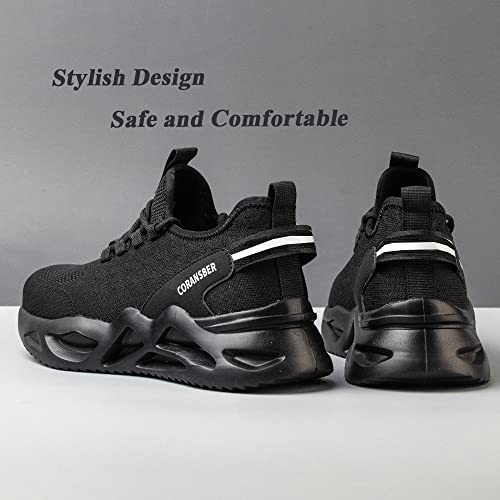 Image of Steel Toe Safety Shoes for Men Women Work Sneakers Breathable Lightweight Industrial & Construction Shoe
