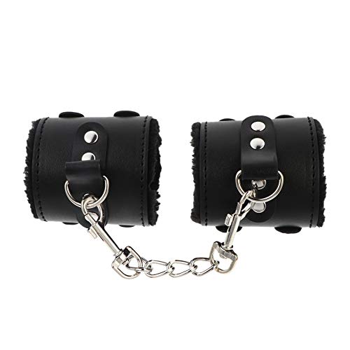 VALICLUD 1 par de Algemas de Couro Algemas de Pulso Macio Algemas Pulseira Perna Tornozelo Algemas D