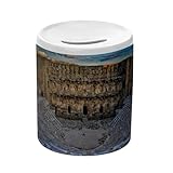 boite a musique turque CÉRAMIQUE VÉRITABLE : Oubliez les tirelires en plastique ou en métal qui se rayent. Ce modèle en céramique blanche offre un aspect premium, lourd et stable. C'est un véritable objet de décoration qui trouvera sa place sur une étagère ou une table de nuit.