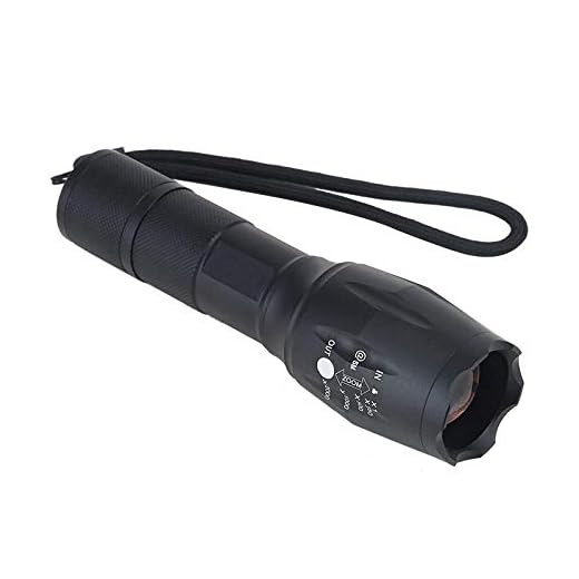 Bärbar ficklampa med starkt ljus LED-teleskopisk zoomladdning minificklampa-Stort rör