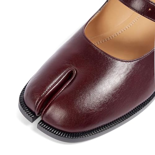 Tabi Mary Jane Shoes Women Split Toe Ankle Buckle Strap Womens Flats Comfort Casual Dressy Party School Work Dress Pumps Shoes4
