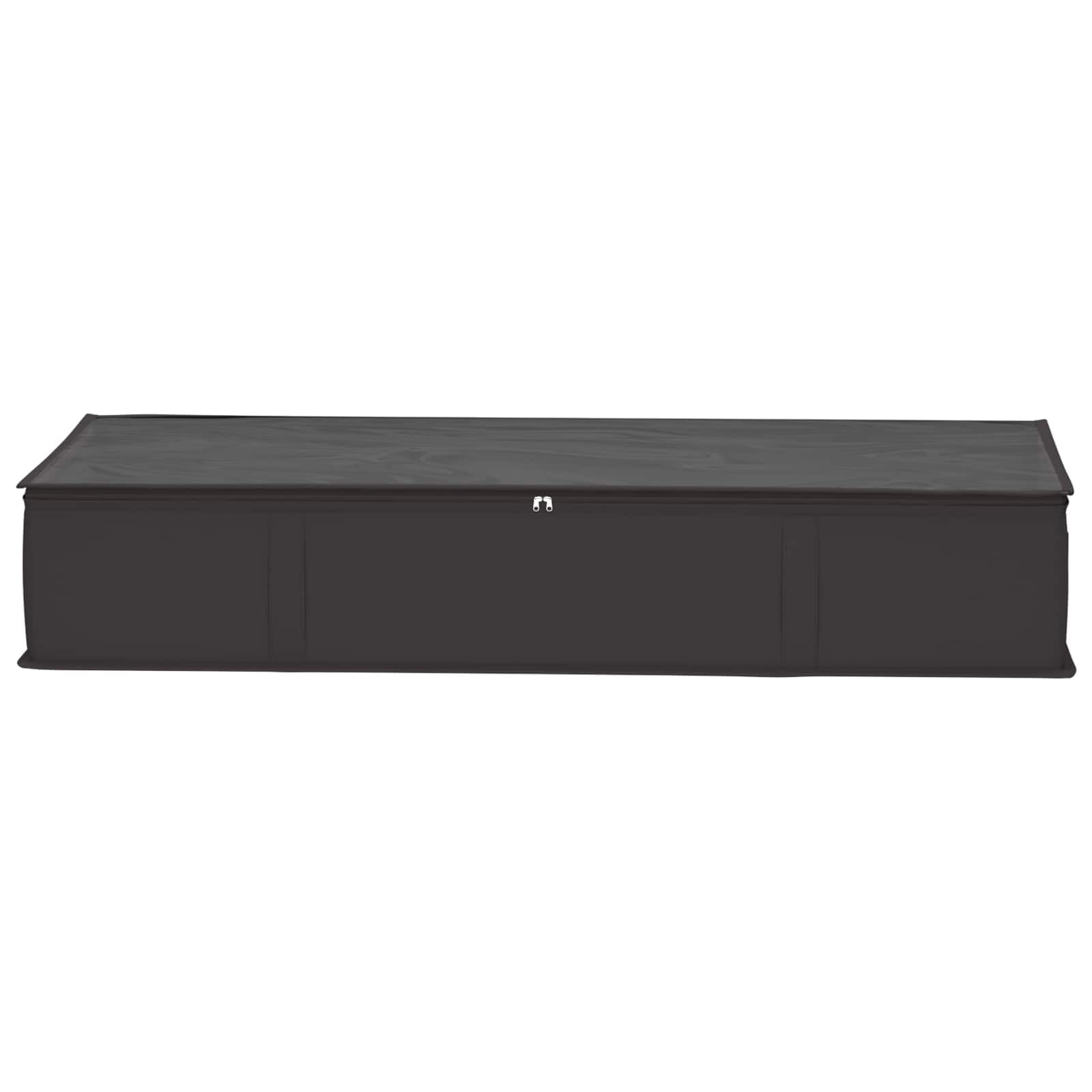Caja de almacenaje de tela no tejida con ventana de PVC transparente, 100 x 50 x 18 cm, juego de 6 unidades, plegable, apilable, con asas, ideal para dormitorio, oficina