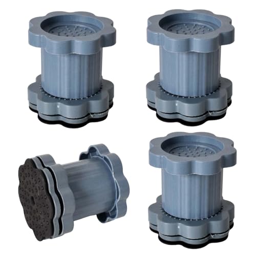 Hnonoxy 4 Pièces Pied Anti Vibration Machine a Laver,Universelle Réglable Patin Machine à Laver Antidérapant Amortisseurs Lave Linge pour Machines à Laver,Canapé,Séchoirs,Meubles,Tables