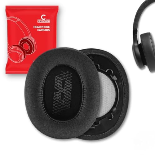 Image of Crysendo Headphone Cushion for JBL Live 500BT Wireless Over-Ear Headphone | Replacement Ear Pads Ear Cushions | Protein Leather & Memory Foam (Black)