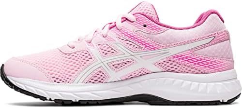 ASICS Kid's Contend 6 Grade School Running Shoes, 3.5, Cotton Candy/White
